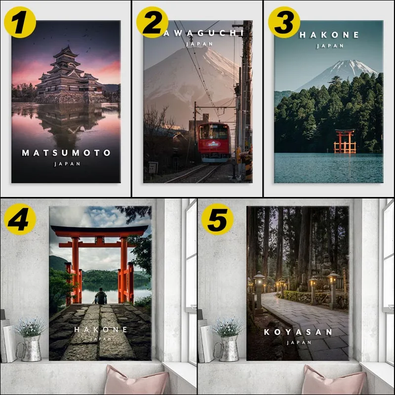 

City Series World Famous Culture Posters Retro Canvas Modern Study Living Room Decoration Painting Art Wall