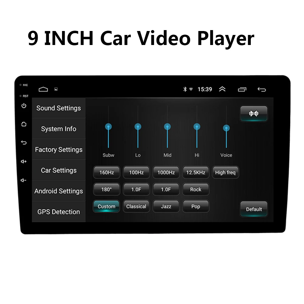 Автомобильный mp5-проигрыватель 2 Гб ОЗУ 16 ПЗУ 9 дюймов Android 1 мультимедийный плеер