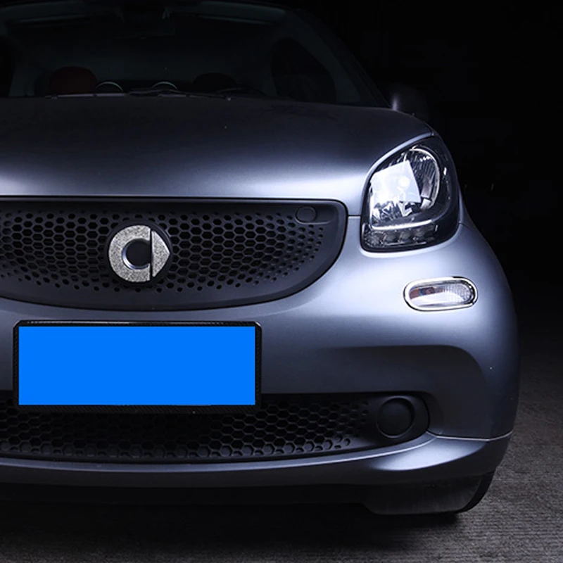 

2 шт., защитная крышка для переднего поворотного сигнала Mercedes New Smart 453 для двух хромированных наклеек ABS