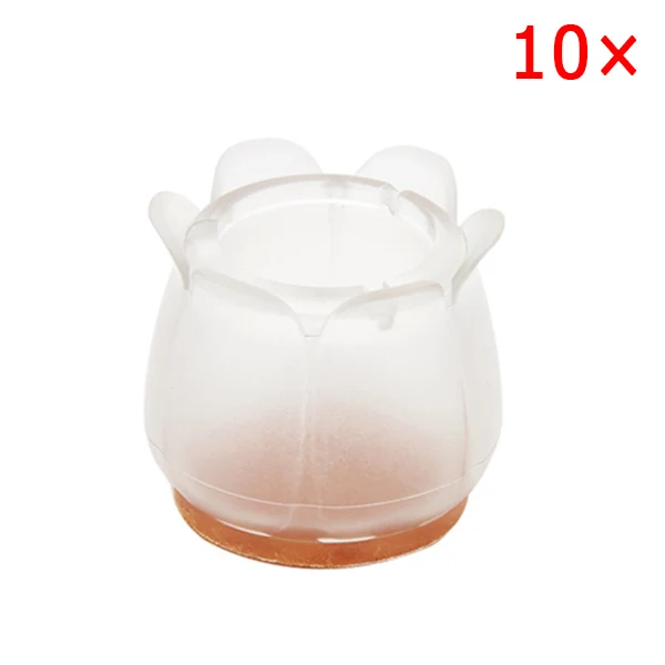 style 11 10pcs Silicone Rectangle Square Round Chair Leg Caps Feet Pads Furniture Table Covers Wood Floor Protectors can CSV - Цвет: style 11