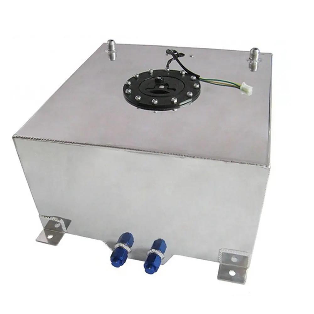 60л полированный алюминиевый гоночный/дрейф/уличный топливный бак + уровень