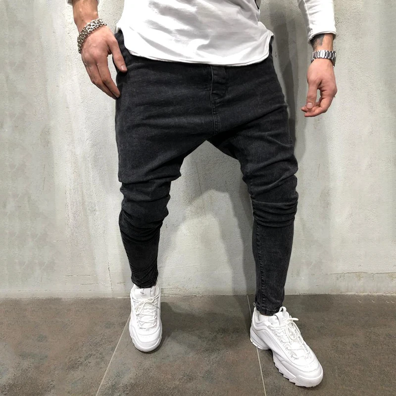 

Jeans Men Slim Straight Blue Spring and Summer Regular Fit Casual Pants Cotton Men's Clothing Trousers Male Jeans Black Jeans