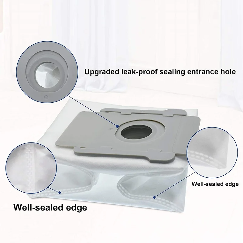

1/2 Packs Vacuum Bags for IRobot Roomba I7 Series E5 E6 Clean Base Automatic Dirt Vacuum Cleaner Accessories Disposal Bags