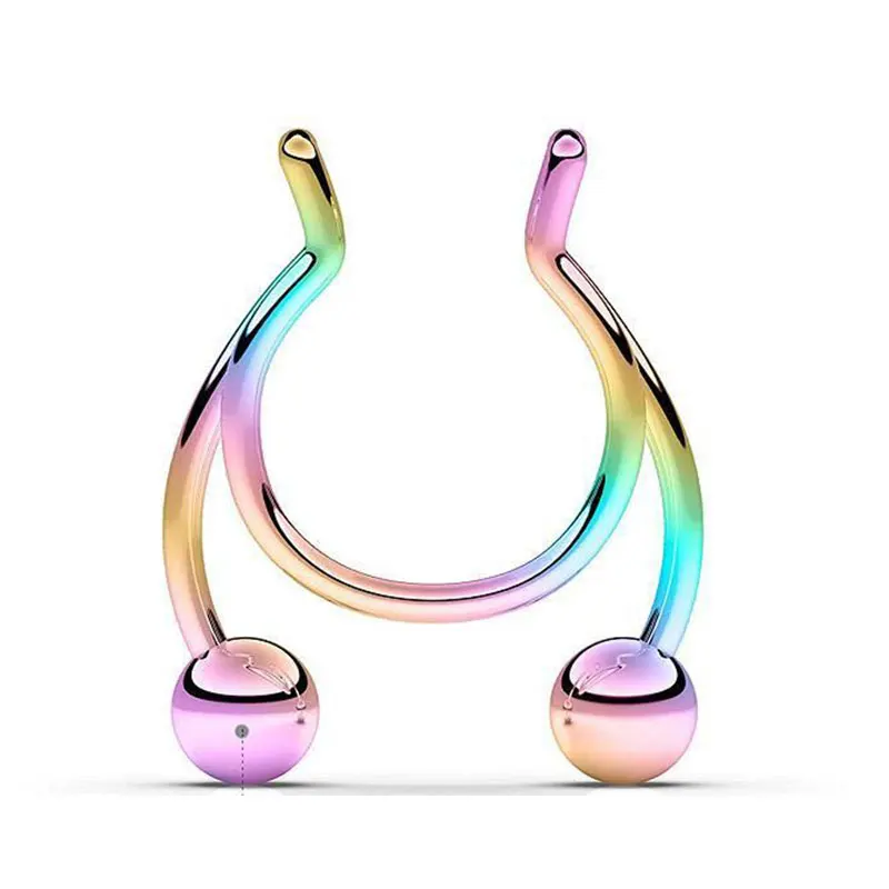 

Sexy Nasal Septum False Hoop Ring Nose Ring Nose Clip Fashion Body Piercing Ear Cartilage Tragus Unisex Nose Piercing Jewelry