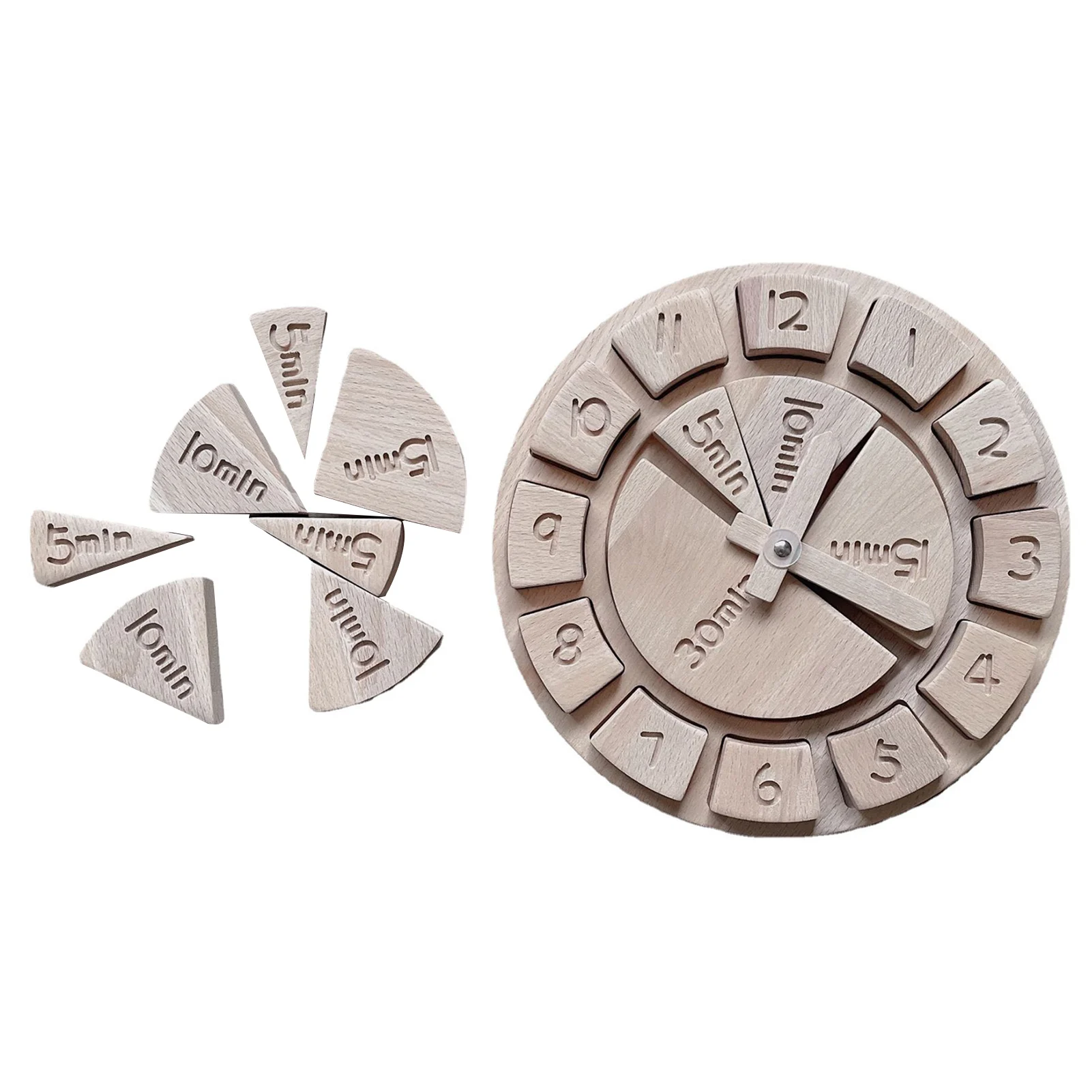 

Kids Time Learning Clock Toy Shape Sorting Wooden Clock Matching Board Game Baby Early Learning Educational Toys Birthday Gift
