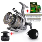 Рыболовная катушка с двойной катушкой, новинка, спиннинговая катушка с максимальным усилием тяги 33 фунтов, 14 + 1 нержавеющий BB для морской и пресноводной рыбалки
