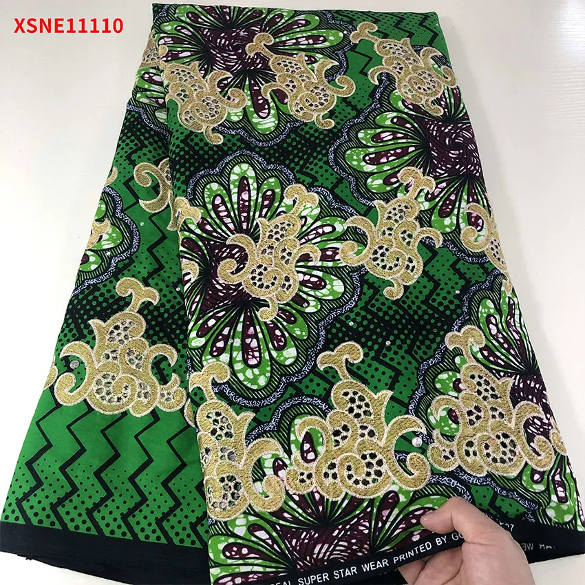 

Тонкая швейцарская кружевная ткань Великолепная африканская анкарская дышащая хлопковая ткань для платья XSNE11110 D
