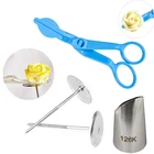 4 шт.компл. ножницы для цветов + 2 шт. торт лоток Стенд + тюльпаны патрубок 