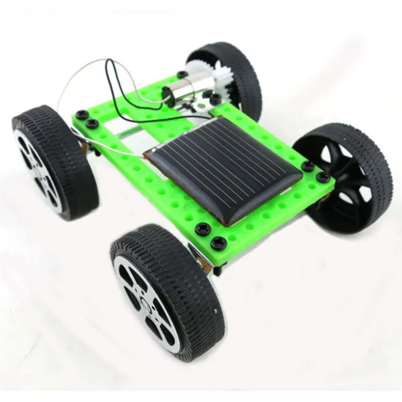 Игрушечный мини автомобиль на солнечной батарее Набор сделай сам Детский развивающий Забавный гаджет