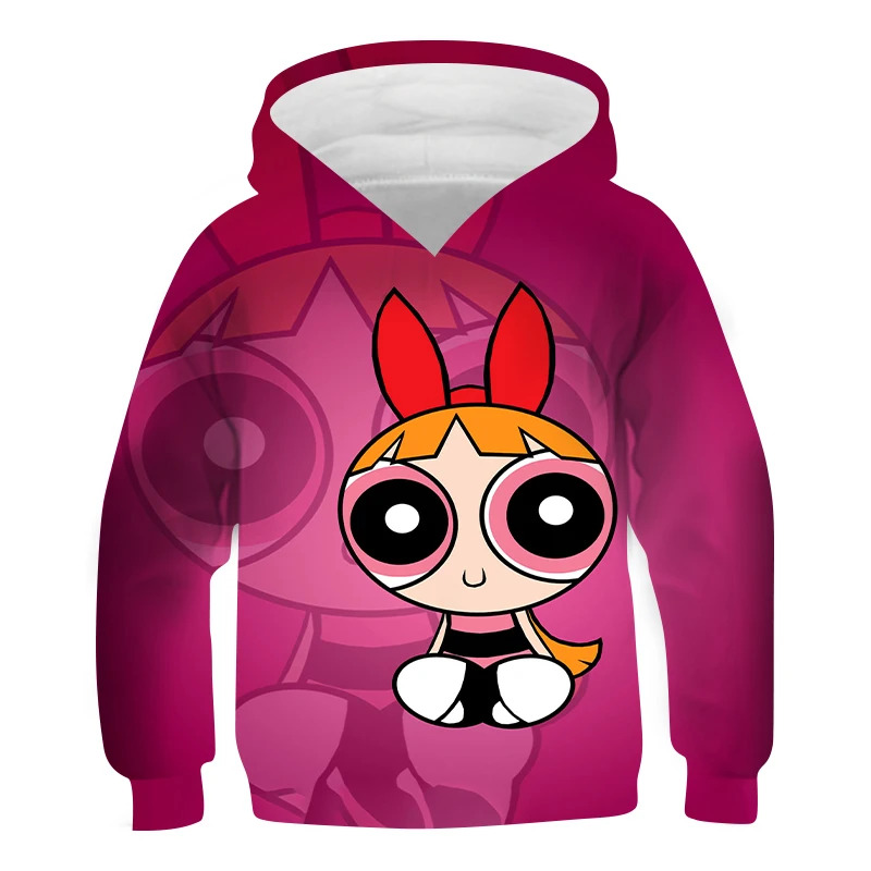 

Children's Clothing Animation Little Policewoman Cartoon Print 3D Hoodie Fashionable Sweatshirts Hoodies Boys&Girls Ages 4 to 14