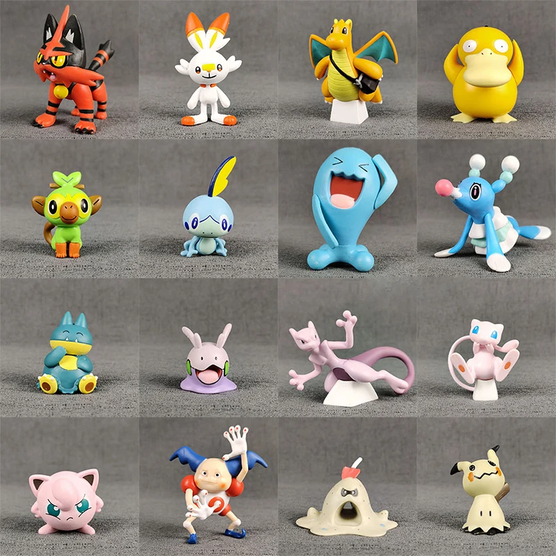 

Pokemon Figures Doll Model Toys Pokémon Mini Doll Toy Bikachu Charmander Collectible Model Toys Children's Toy Gift