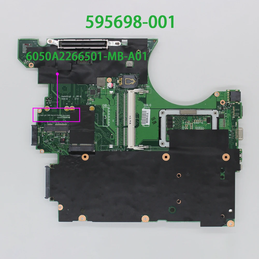 Материнская плата для ноутбука HP EliteBook 8740w Series 595698-001 протестирована и работает