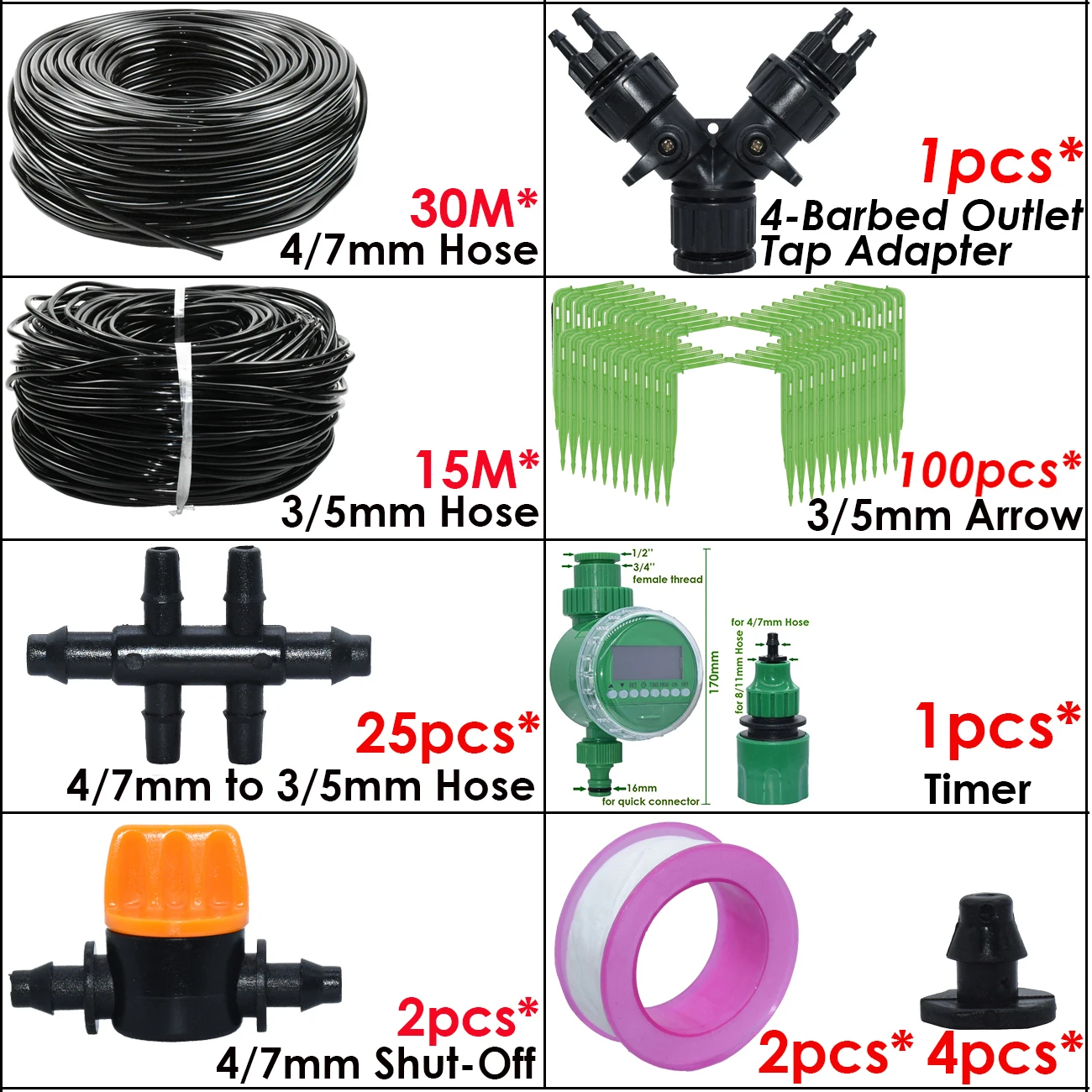 KESLA комплект капельного полива для растений