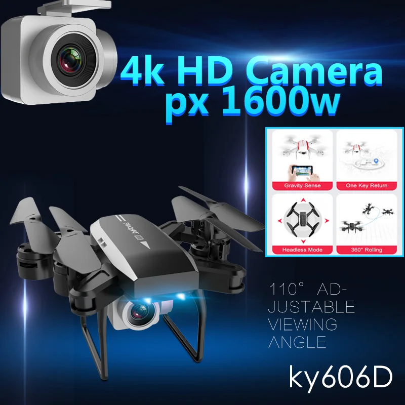 KY606D Квадрокоптер Дрон 4K Rc вертолет Дроны с камерой HD долгое время полета RC gps wifi FPV