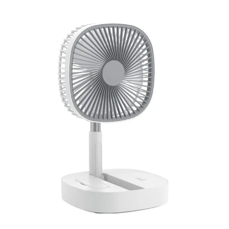 

8000mAh Folding Telescopic Floor Desk Fan Remote Control Timing 4 Speed USB Fan
