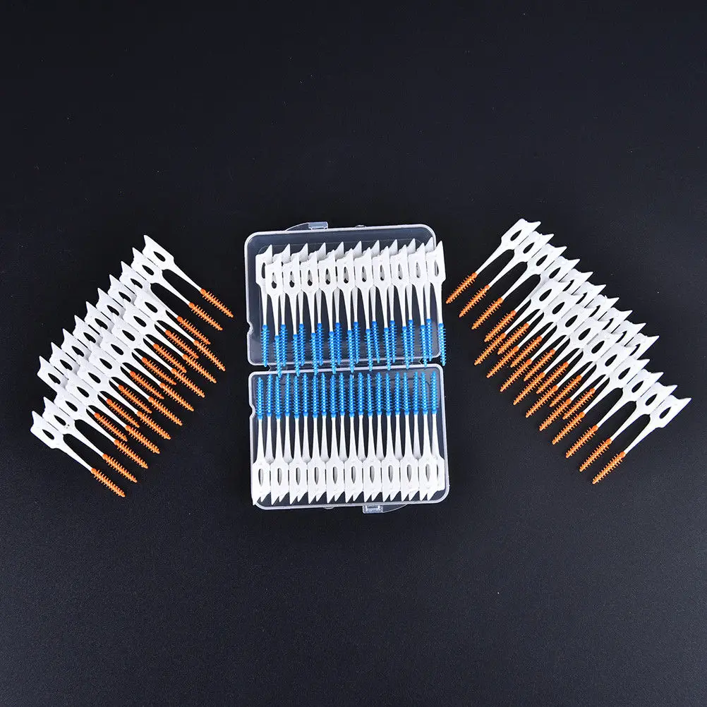 80 шт./кор. эластичный массаж десен между зубами чистка зубов шов мягкая щетка