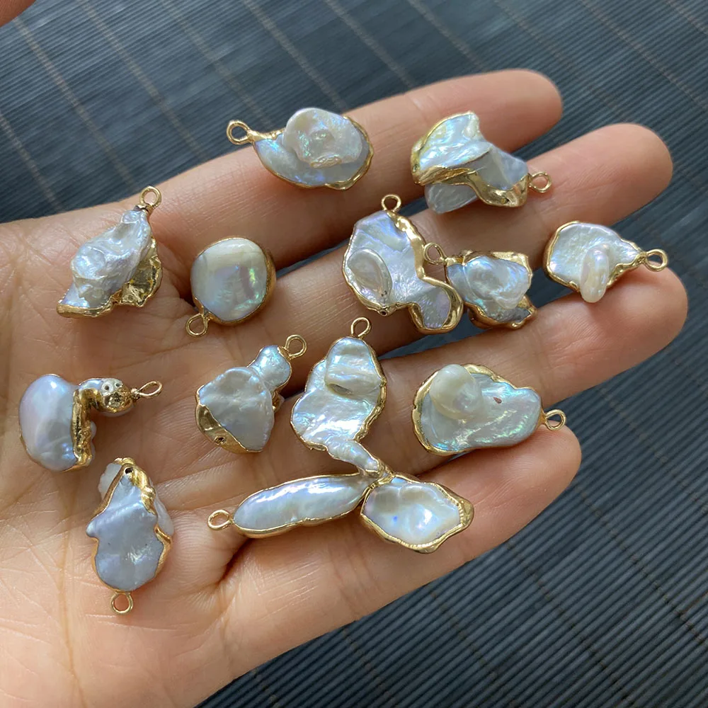 

1PCS Wholesale Multicolor Irregular Shape Pendant Freshwater Pearls for Jewelry Making DIY Handmade Accessories Bead Decoration