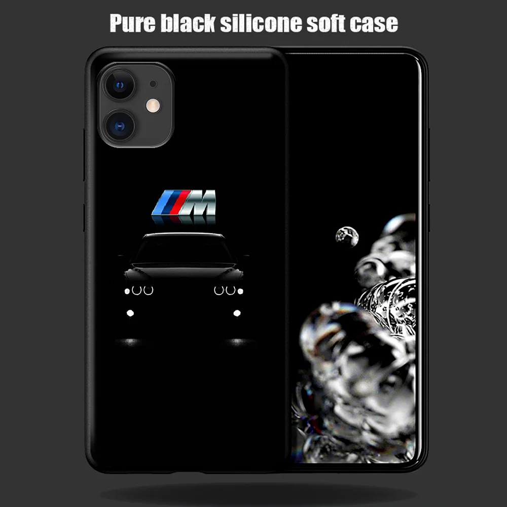 

Red And Blue Bmw Car Phone Case For Iphone 5 5S SE 2020 6 6S 7 8 Plus 11 12 Mini X XS XR Pro Max black Waterproof Painting Shell