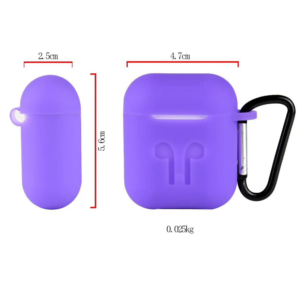 Мягкий силиконовый чехол s для Apple Airpods защитный противоударный Air Pods наушники с