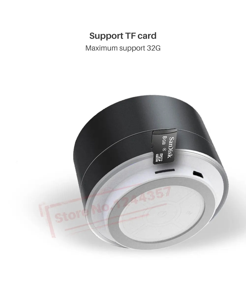 Портативный беспроводной Bluetooth динамик Встроенный микрофон Поддержка AUX TF карта 360 градусов стерео мини-динамик s для телефона Xiaomi huawei