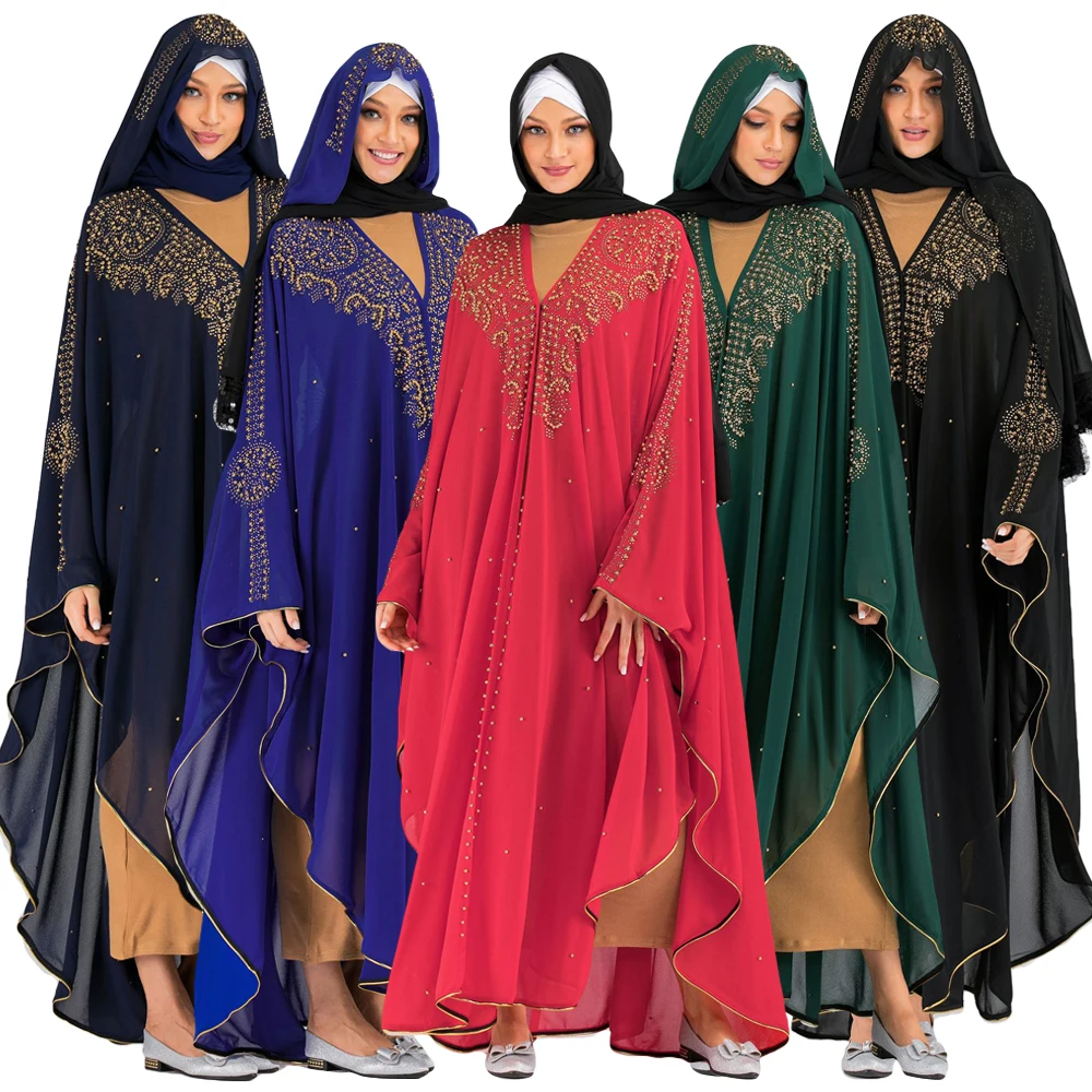 Дубай негабаритных Farasha платья для женщин с капюшоном кафтан свободные Горячая