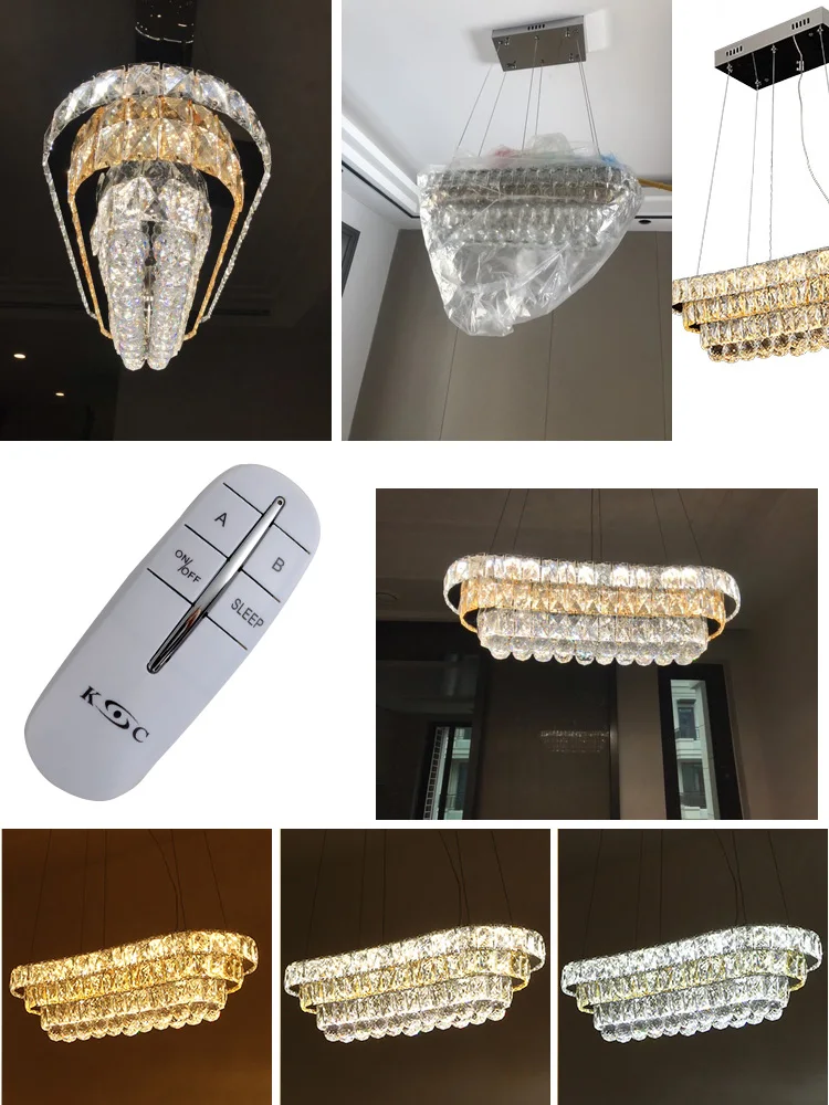 

Led crystal ceiling lights dining room luxury silver ceiling light living room led Ceiling Lamps bedroom crystal Fixture kitchen