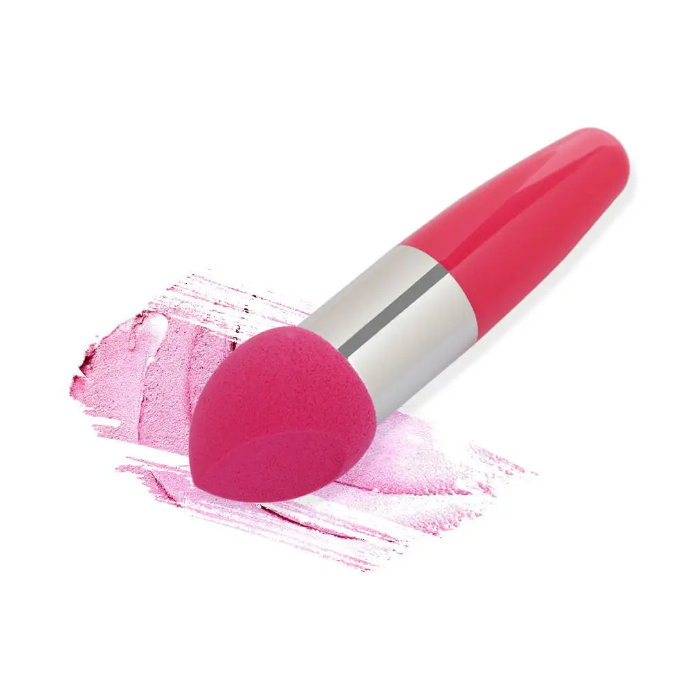 2 шт случайный цвет макияж косой поверхности кисти пуля гриб губка головка жидкий