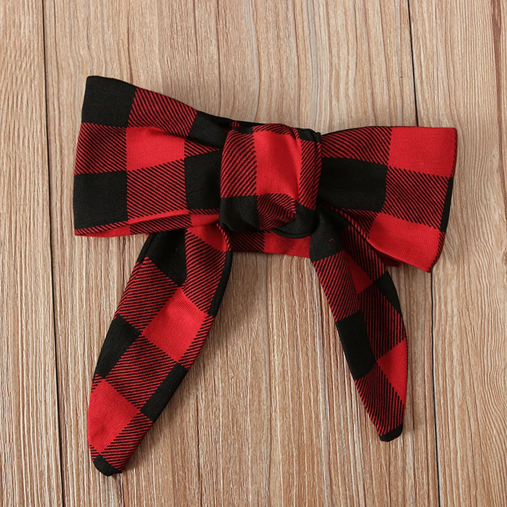 

Newborn Christmas Plaid Romper+Headband Infant Baby Boys Girls Cute Cartoon Unisex Fashion Autumn Xmas Festival Outfits Set