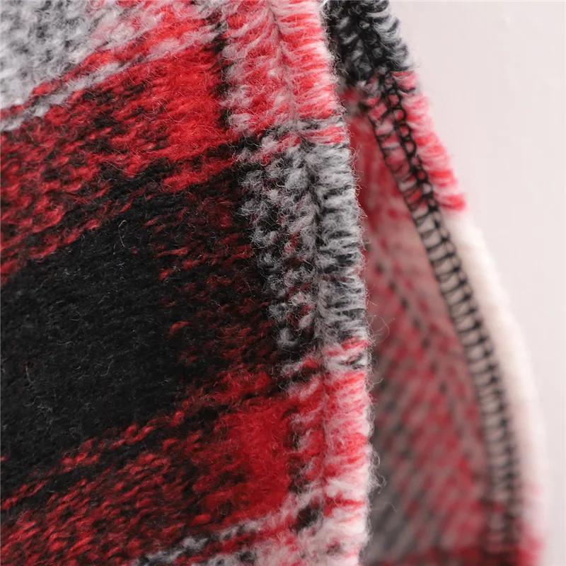 

CSMDTYJL Autumn Winter Women plaid Long Coat Jacket 2020 Casual Warm Overcoat Fashion Long Coats