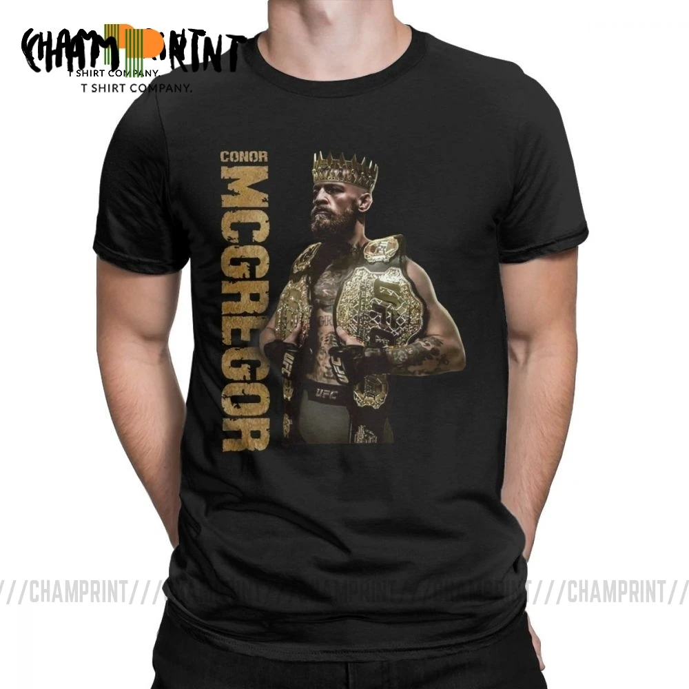 Мужская футболка с принтом &quotсильный король Конор Макгрегор&quot известная ММА 2019