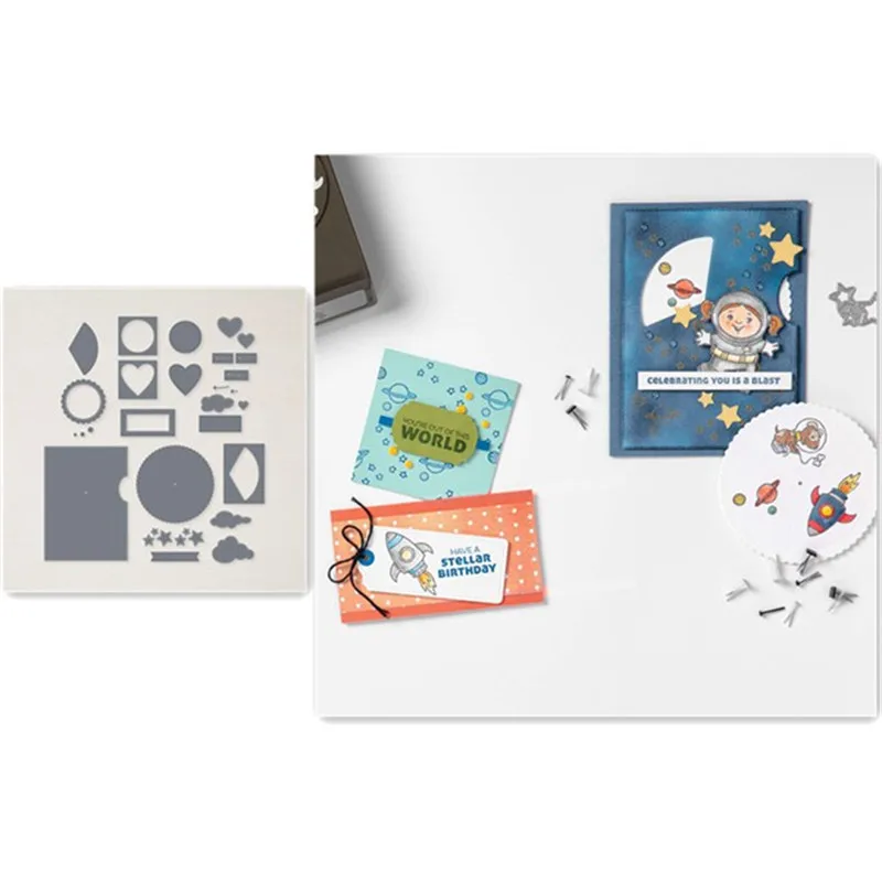 Металлический трафарет для скрапбукинга ремесленный шаблон фотоальбома | Дом и