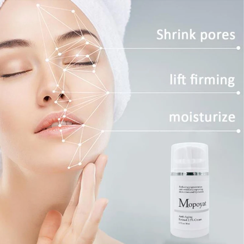

50ml Retinol 2.5% Moisturizing Cream Anti Aging cream for men Reduces Wrinkles Fine Lines Day Night Retinol Cream Drop shipping