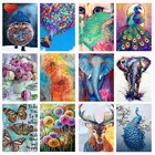 Набор для алмазной живописи 5D, павлин, слон, животные, мозаика сделай сам, Одуванчик, алмазная вышивка стразы, украшение для дома