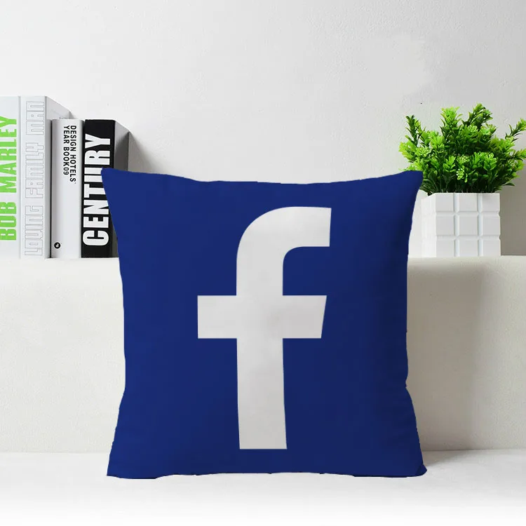 Лидер продаж Instagram Youtube Facebook google Pinterest заказной квадратный с молнией пледы наволо