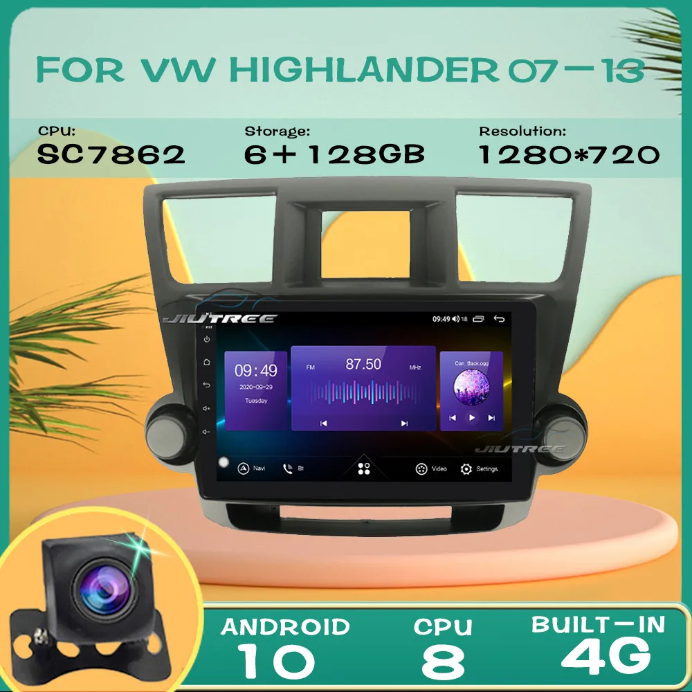 Автомагнитола 2 din мультимедийный видеоплеер для VW Volkswagen Highlander 2007 2013 GPS навигация