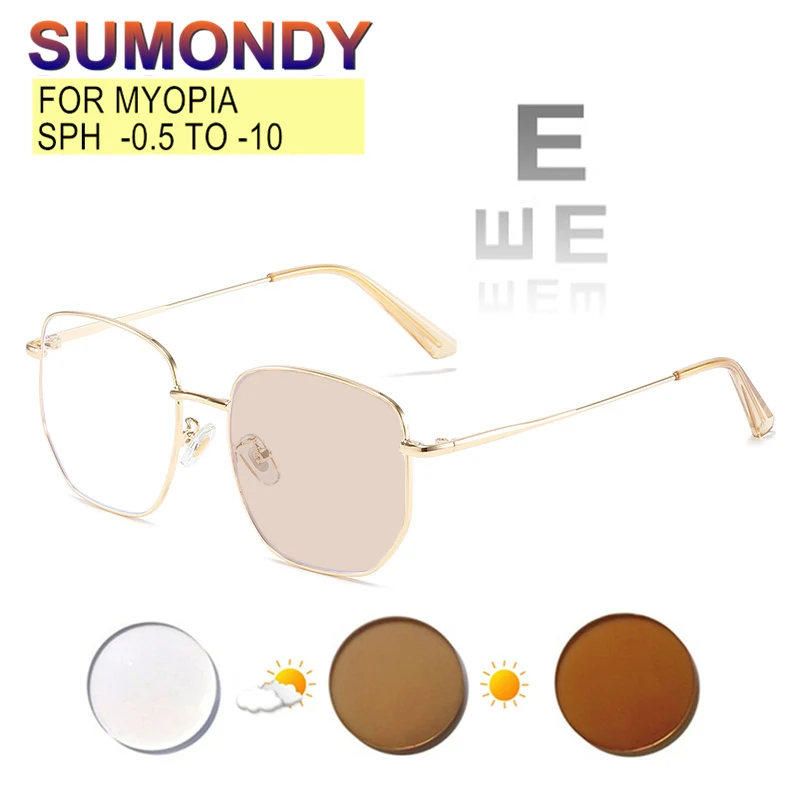 SUMONDY Рецептурные очки для близоруких от 0 5 до 10 женщин и мужчин изысканная рамка