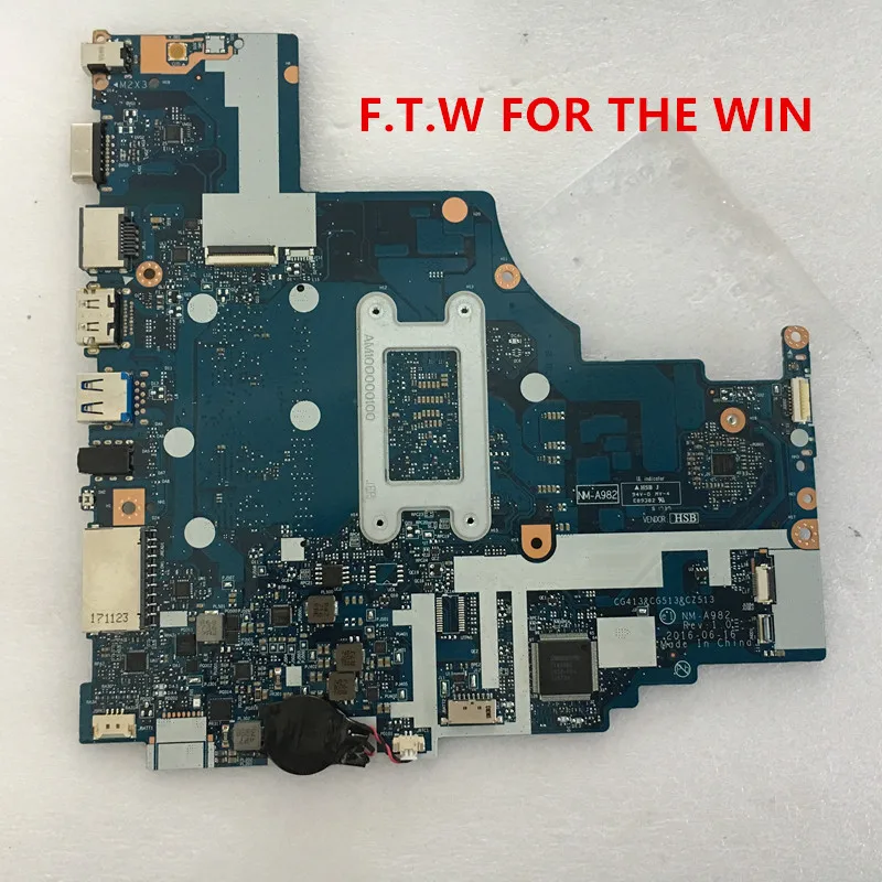 Kaufen Laptop Motherboard Für Lenovo 310-15IKB 510-15IKB Mainboard 4G-RAM CPU I3 7100U NM-A982 100% Test Arbeit