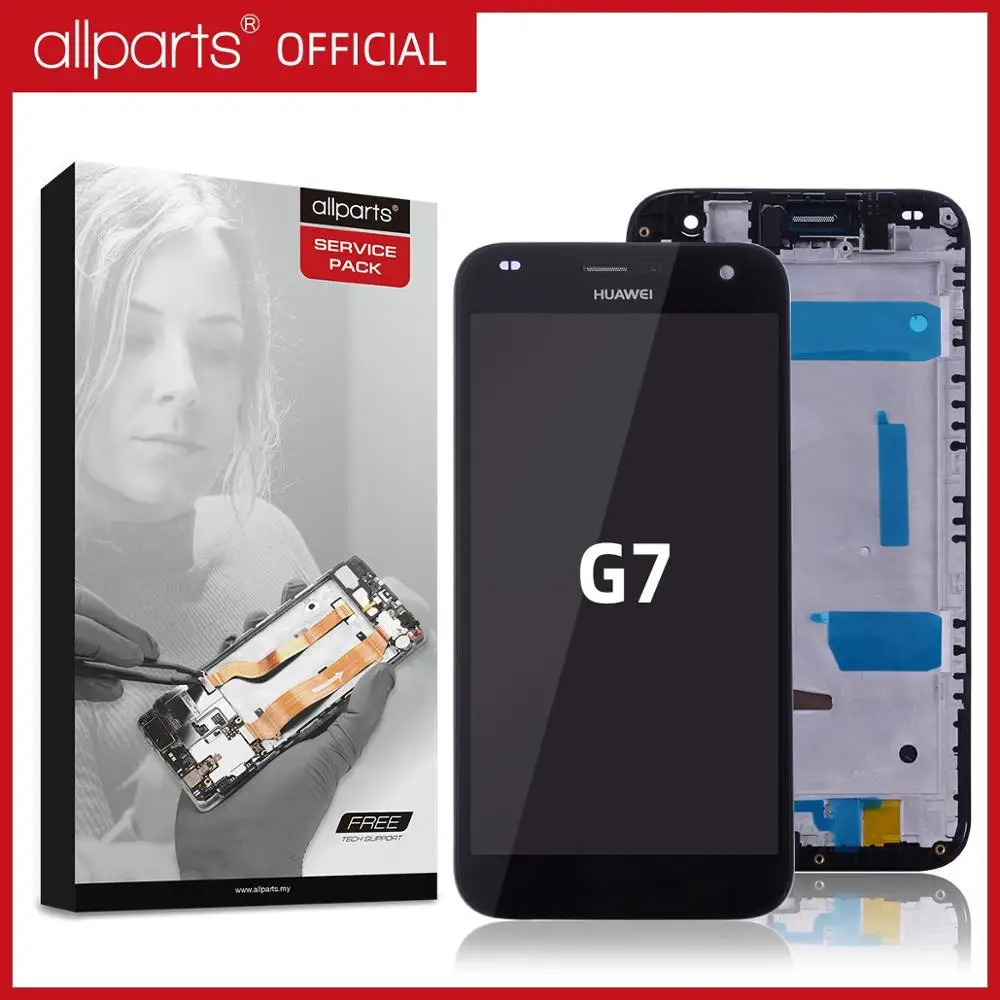 Дисплей для HUAWEI G7 I01 I03 l01 LCD в сборе с тачскрином Оригинал 5.5'' черный