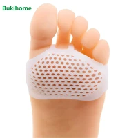 bukihome 8 pcs silicone foot cushion forefoot pads toe separator soft gel pain relief insoles feet callus blisters corn d2743