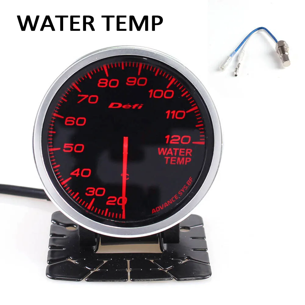 Water temp Defi Advance BF 2,5 дюймов 60 мм автоматический датчик высокой производительности турбонаддув/температура воды/Температура масла/Масляный Пресс/Топливный пресс - Цвет: Water temp