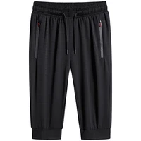 summer breathable mesh short breeches men casual shorts sportswear sweat pants jogger capris black baggy shorts 8xl