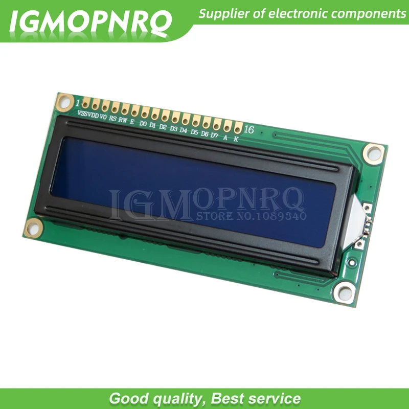 1 шт. 5В lcd 1602 синий экран персонажа ЖК-LCD-1602 модуль дисплея черный свет новый и