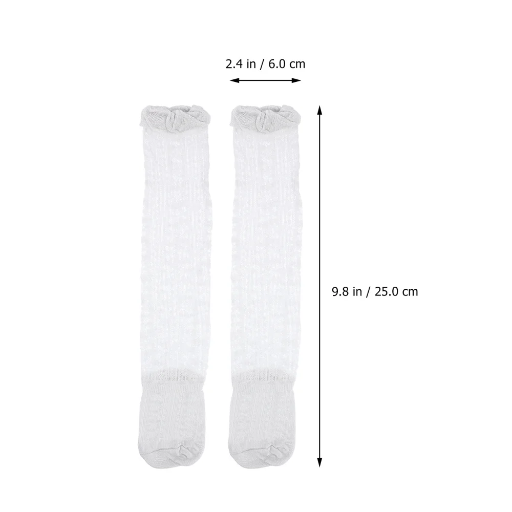 

3 Pairs Baby Knee High Socks Breathable Stockings for Infant Newborn Toddler
