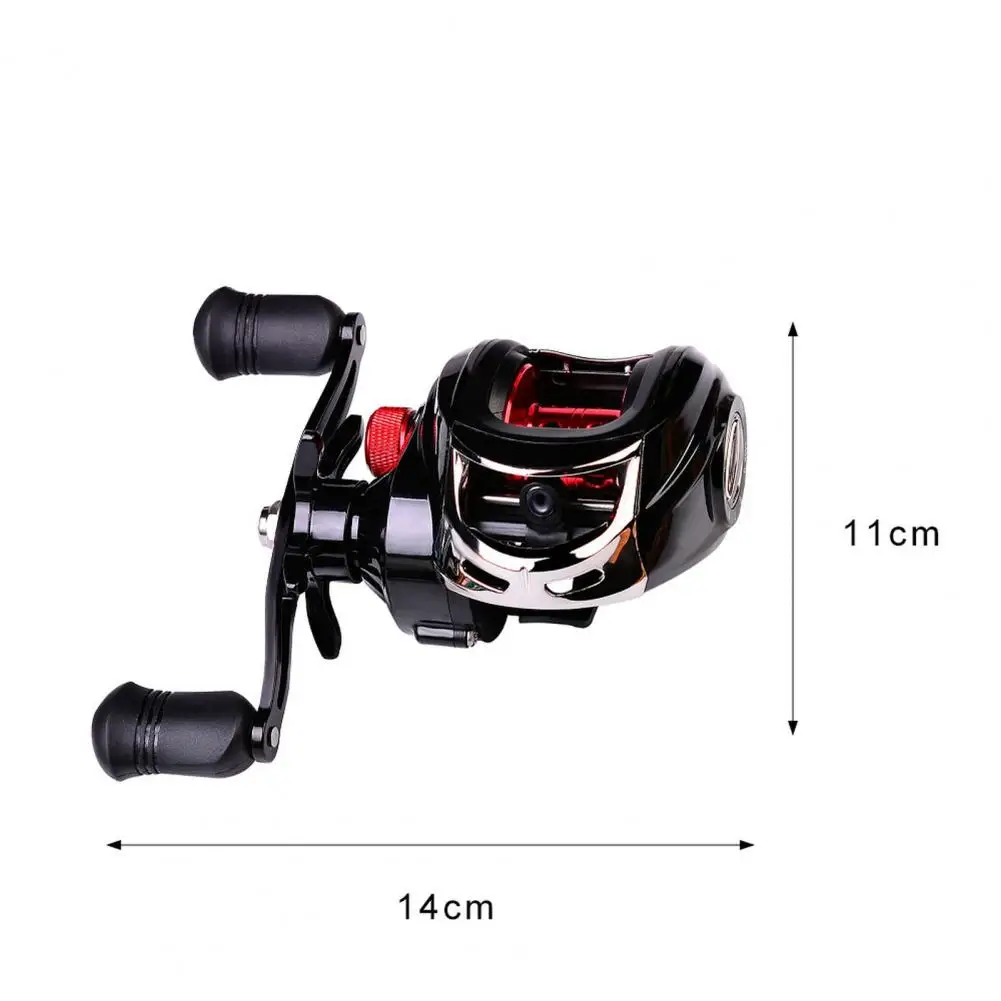 

Practical Fishing Reel Skin-friendly 7.2:1 Gear Ratio Multifunction Lightweight Metal 17+1 Axis Seafishing Wire Reel for Outdoor