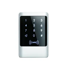 metal case cover rfid 125khz wg2634 reader water proof touch key pad reader for access control system free global shipping