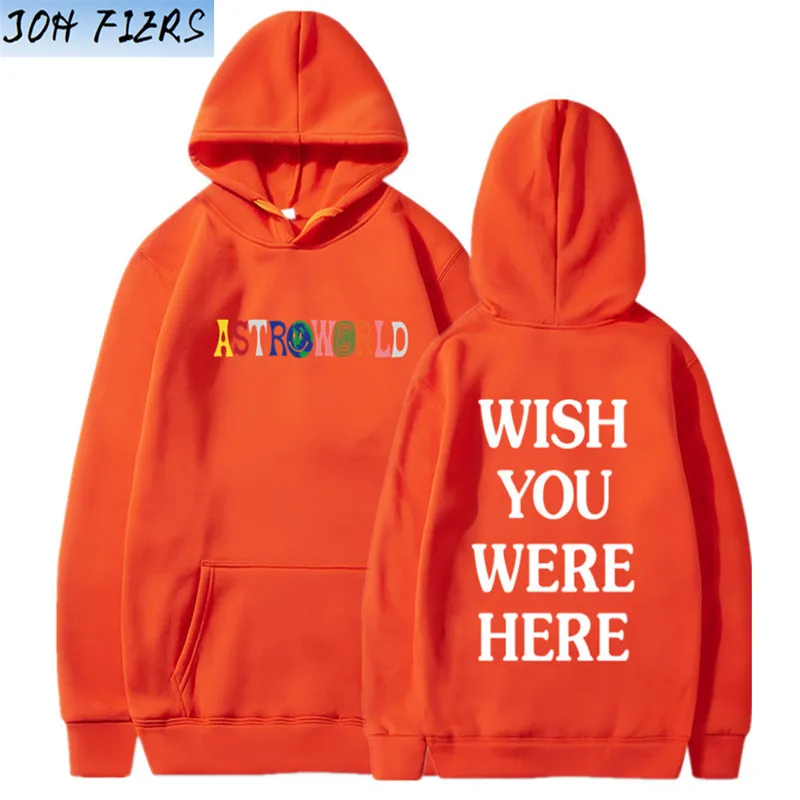 Новые толстовки с капюшоном с надписью «TRAVIS SCOTT ASTROWORLD WISH YOU WAS HERE», модная толстовка с капюшоном с надписью «ASTROWORLD», уличная одежда для мужчин и женщин, пуловер, толстовка