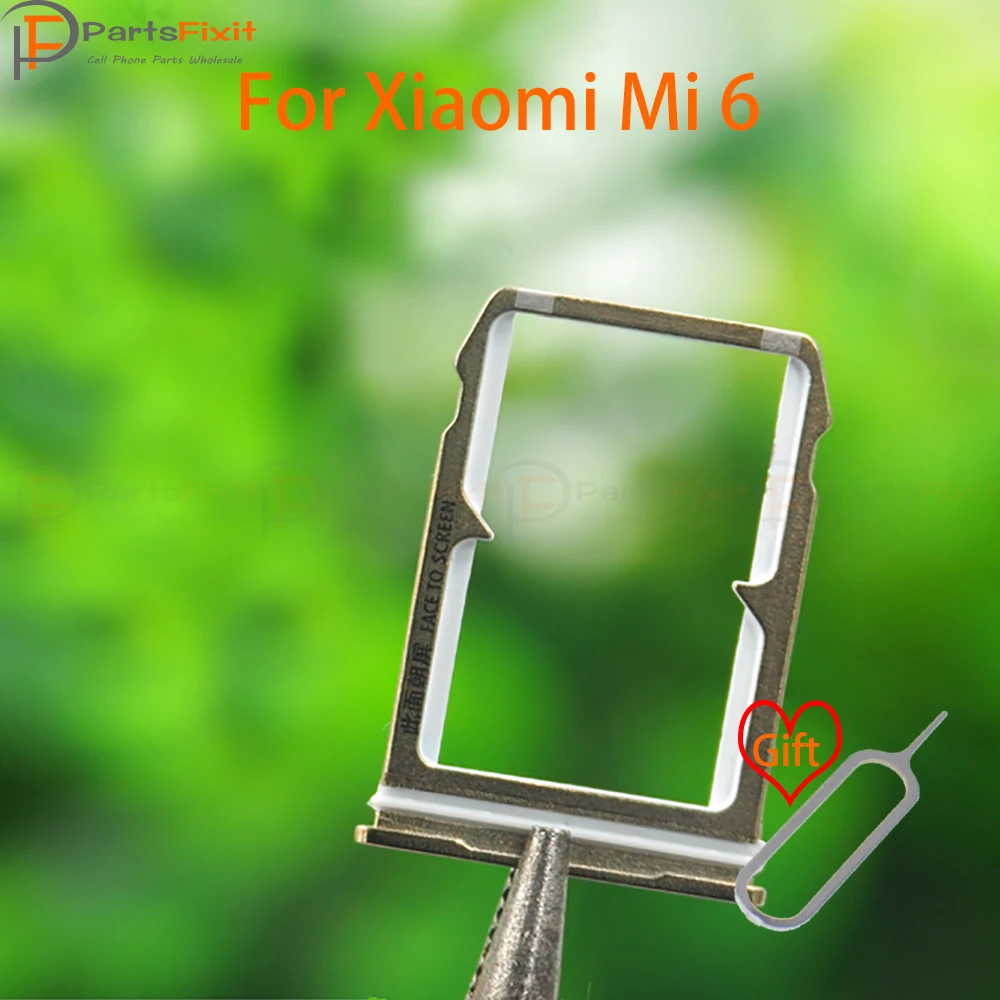 Лоток для сим-карты Mi6 слот адаптер держатель карт Mi 6 сменные детали с бесплатным