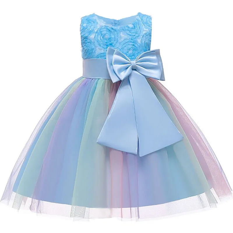 Lace Embroidery Princess Dress for Infant Girl Elegant Tutu Baptism Custumes Baby Girls Birthday Party Clothes | Детская одежда и