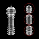 Кольца для пениса IKOKY, удлинитель для члена, кольца для стимуляции точки G, интимные игрушки для мужчин, многоразовые презервативы, интимные товары, рукав для пениса