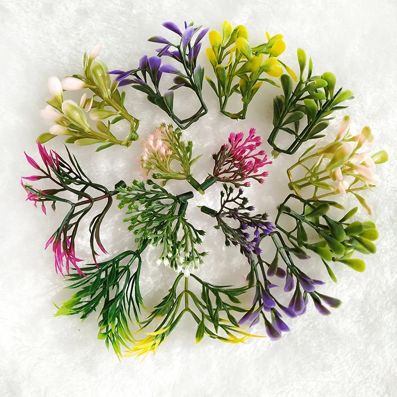 100 шт Мини ядро Stamen diy бонсай декоративные аксессуары цветочный горшок наполнение украшения поддельные растения DIY ВЕНОК поддельные цветы